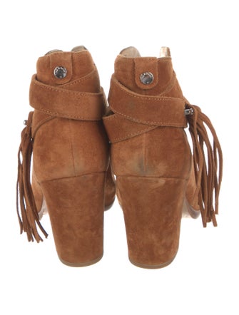 Rag & Bone Suede Fringe Trim Accent Boots