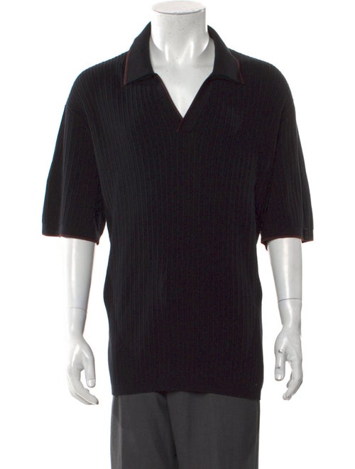 Rag & Bone Crew Neck Three-Quarter Sleeve Polo Sweater