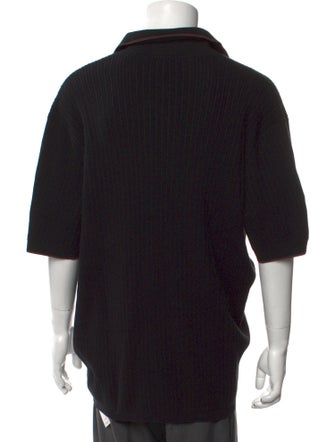 Rag & Bone Crew Neck Three-Quarter Sleeve Polo Sweater
