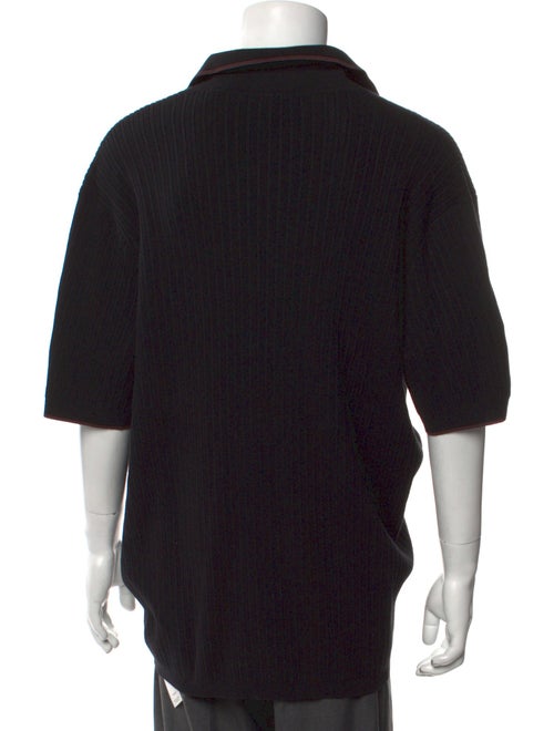 Rag & Bone Crew Neck Three-Quarter Sleeve Polo Sweater