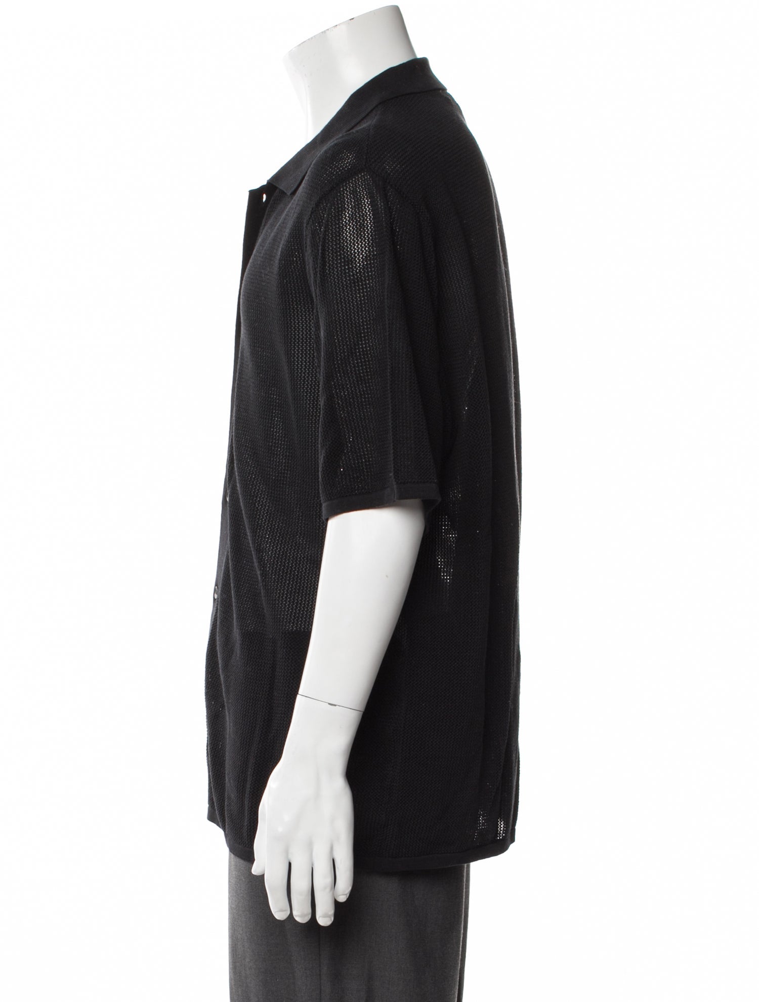 Rag & Bone V-Neck Short Sleeve Polo Shirt