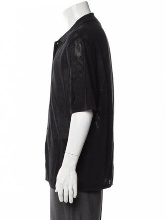 Rag & Bone V-Neck Short Sleeve Polo Shirt