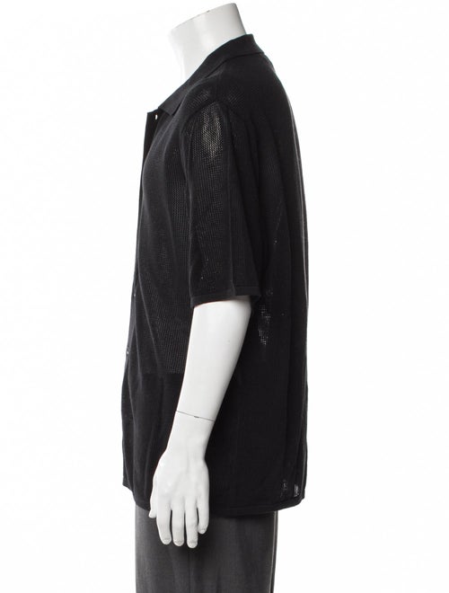 Rag & Bone V-Neck Short Sleeve Polo Shirt