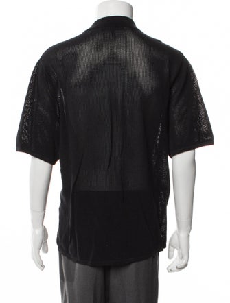 Rag & Bone V-Neck Short Sleeve Polo Shirt