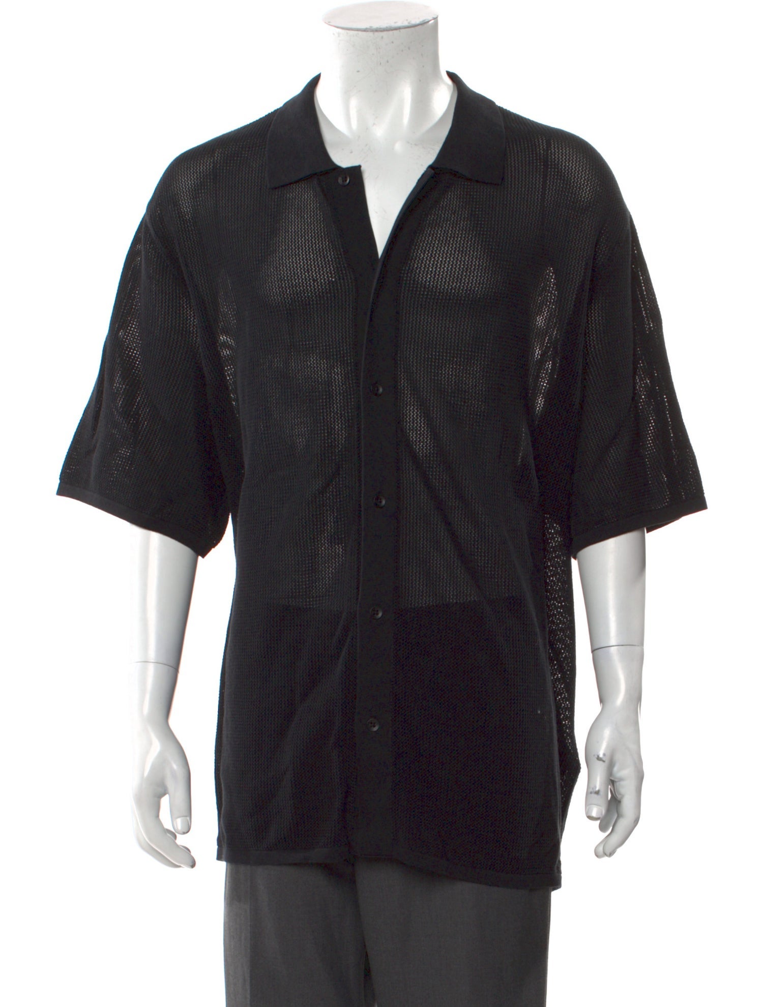 Rag & Bone V-Neck Short Sleeve Polo Shirt