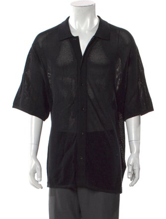 Rag & Bone V-Neck Short Sleeve Polo Shirt