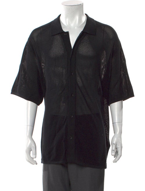 Rag & Bone V-Neck Short Sleeve Polo Shirt