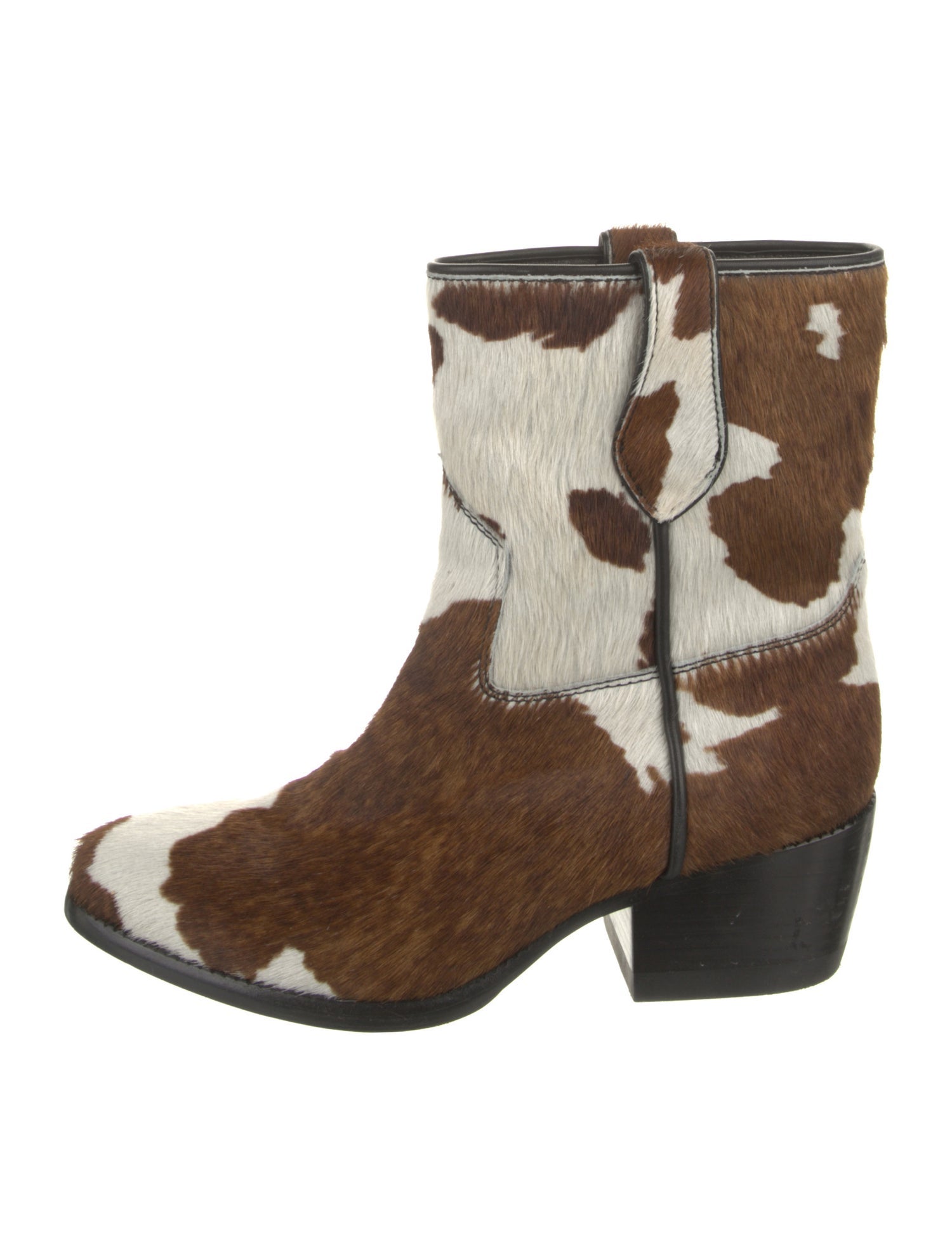 Rag & Bone Ponyhair Animal Print Western Boots