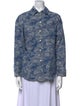 Rag & Bone Printed Long Sleeve Button-Up Top