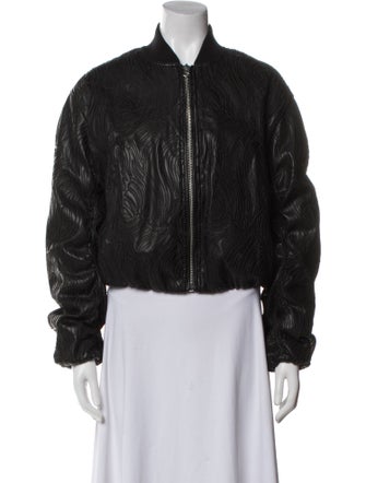 Rag & Bone Faux Leather Bomber Jacket