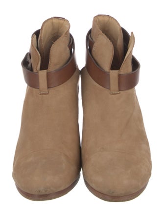 Rag & Bone Nubuck Leather Trim Embellishment Boots