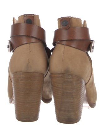 Rag & Bone Nubuck Leather Trim Embellishment Boots