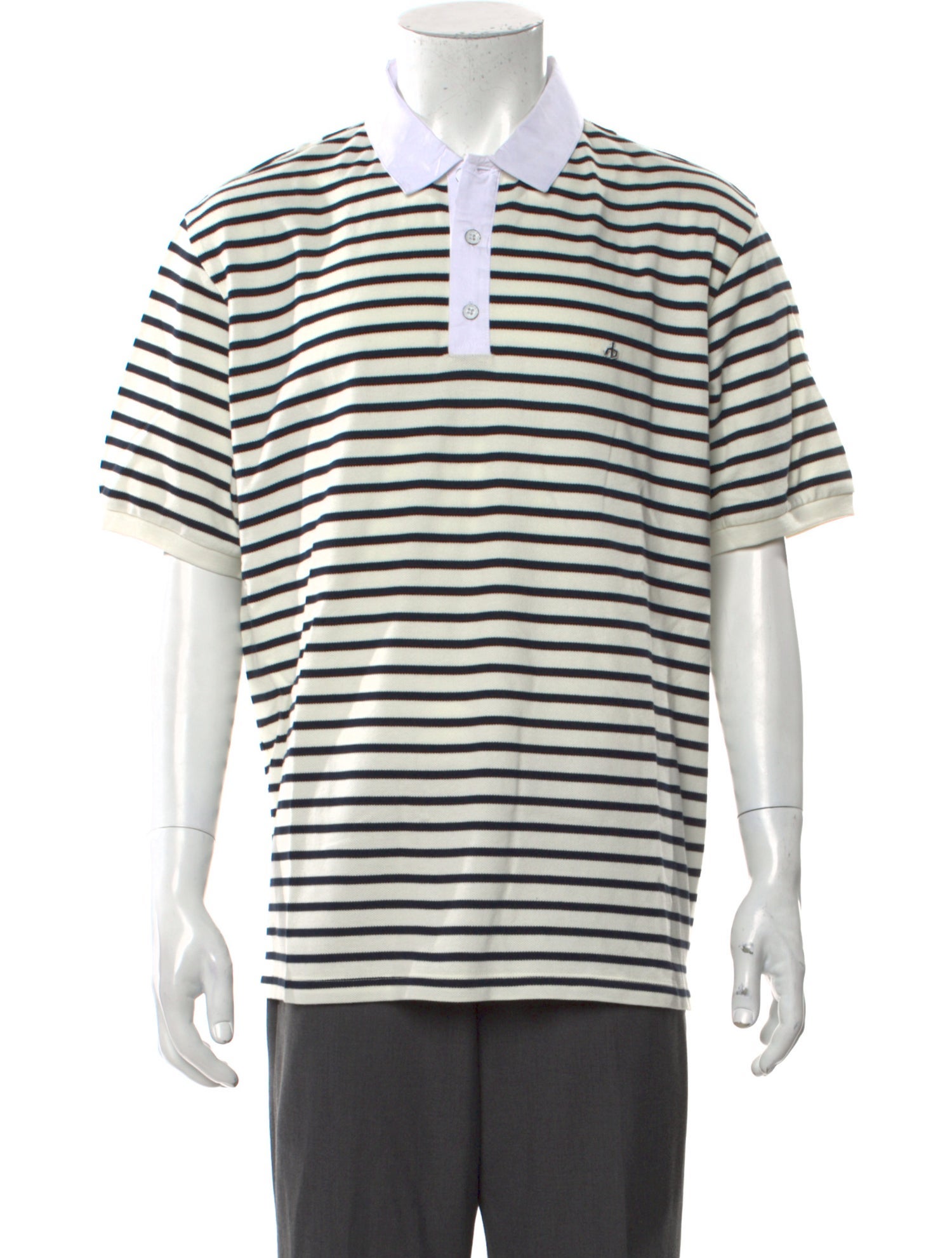 Rag & Bone Striped Collar Polo Shirt w/ Tags