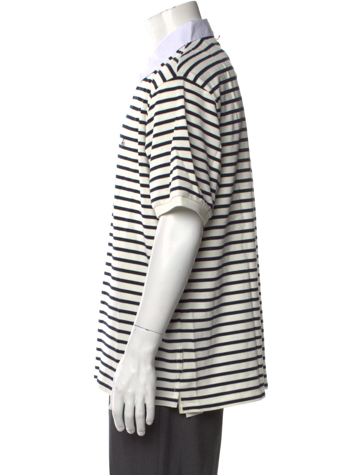 Rag & Bone Striped Collar Polo Shirt w/ Tags