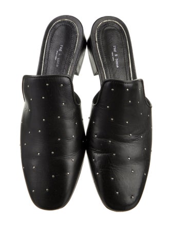 Rag & Bone Leather Studded Accents Mules