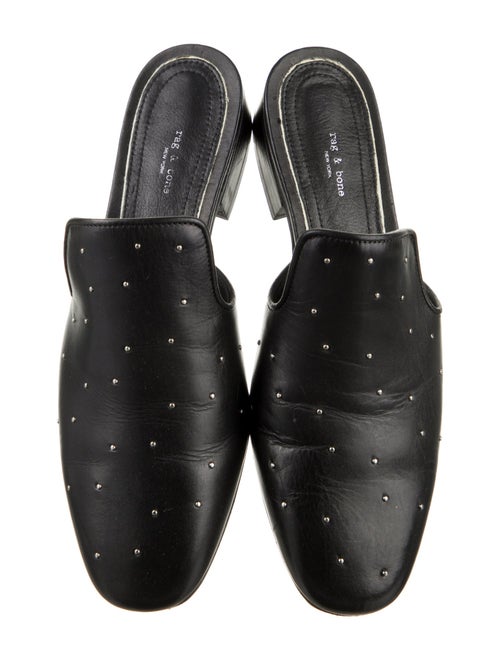 Rag & Bone Leather Studded Accents Mules