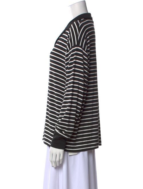 Rag & Bone Striped V-Neck Top