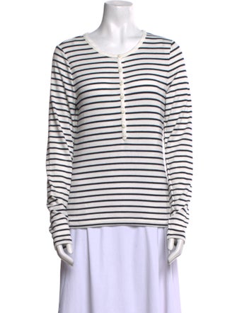 Rag & Bone Striped Scoop Neck Sweater