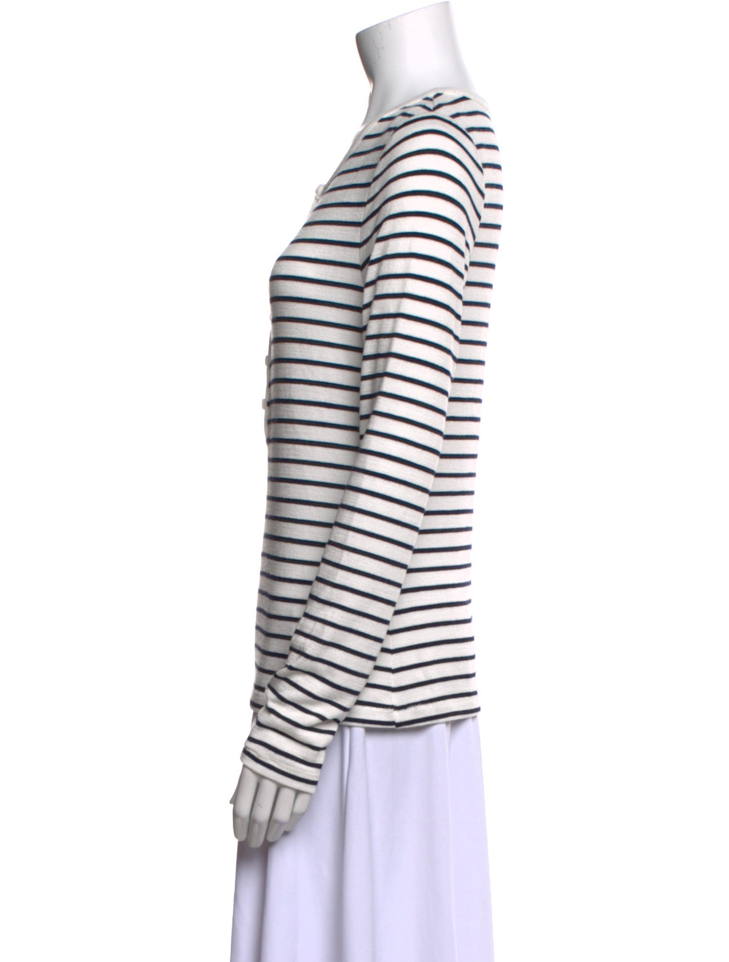 Rag & Bone Striped Scoop Neck Sweater