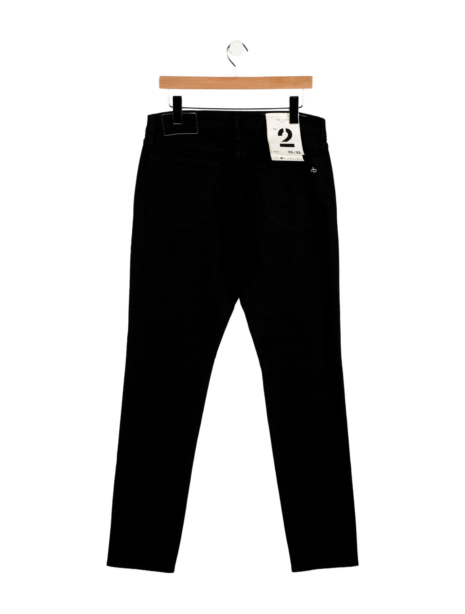 Rag & Bone Mid-Rise Straight Leg Jeans