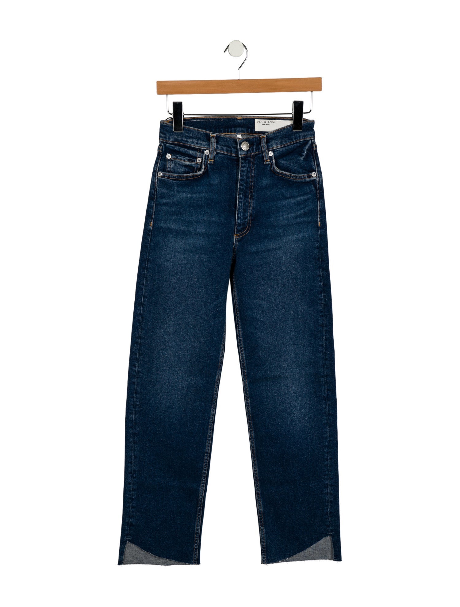 Rag & Bone Mid-Rise Straight Leg Jeans