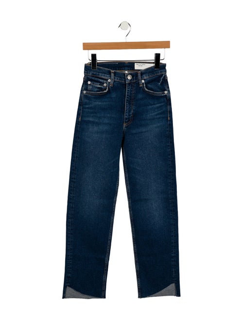 Rag & Bone Mid-Rise Straight Leg Jeans