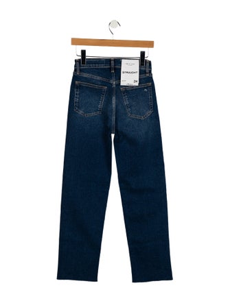 Rag & Bone Mid-Rise Straight Leg Jeans