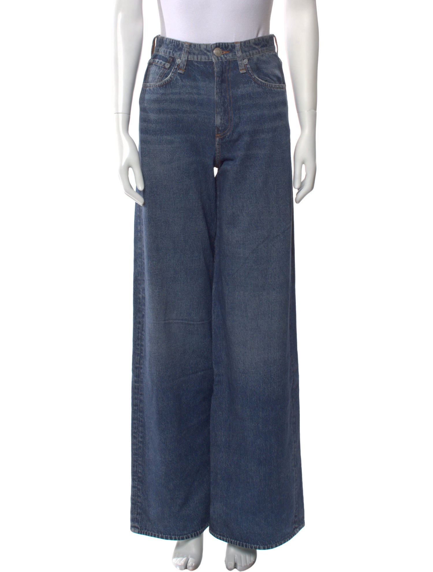 Rag & Bone High-Rise Wide Leg Jeans w/ Tags