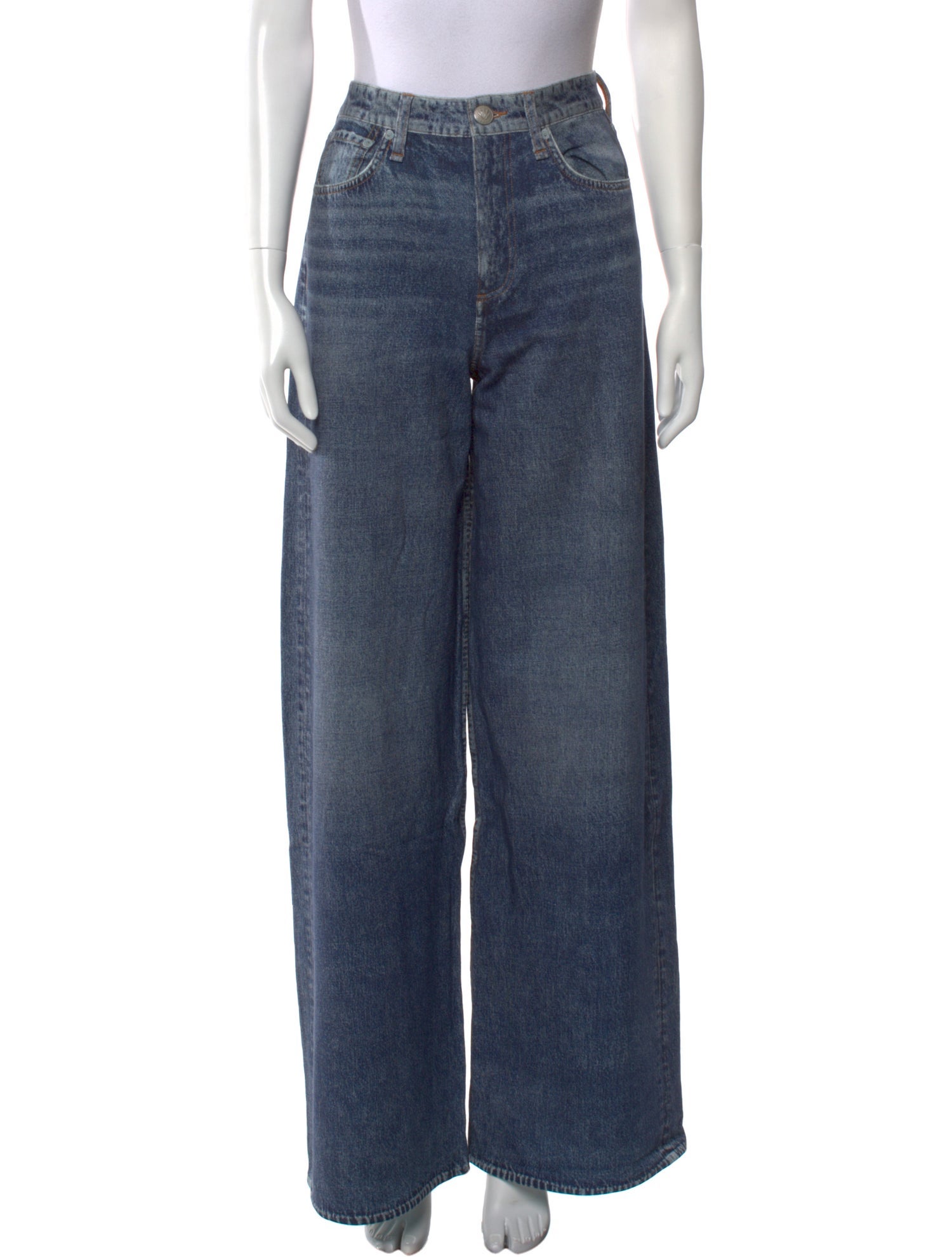Rag & Bone High-Rise Wide Leg Jeans w/ Tags