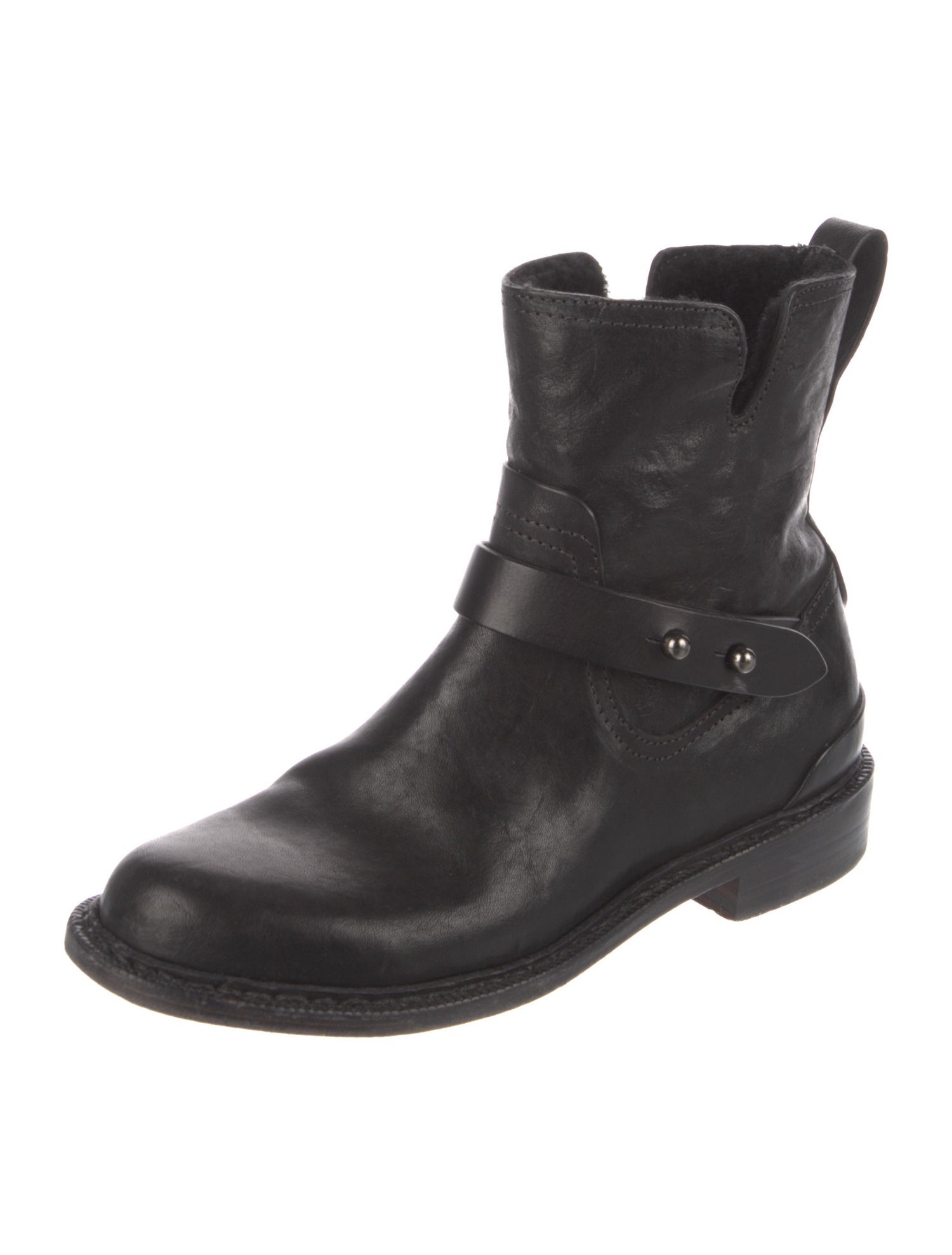 Rag & Bone Leather Moto Boots