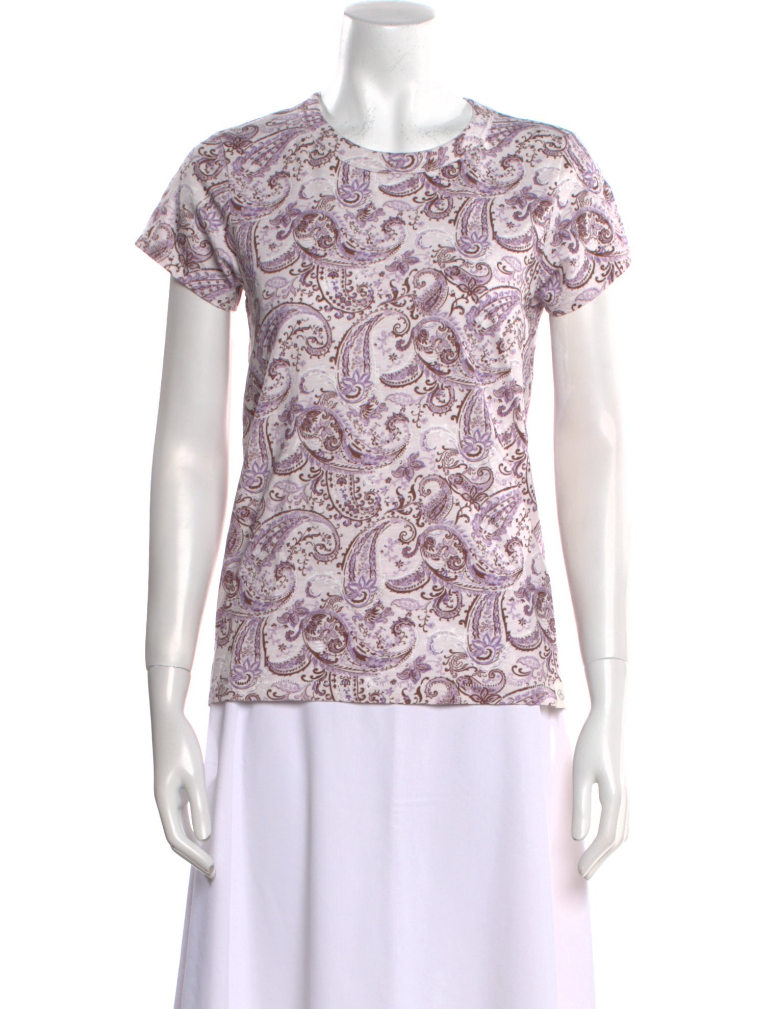 Rag & Bone Paisley Print Crew Neck T-Shirt w/ Tags