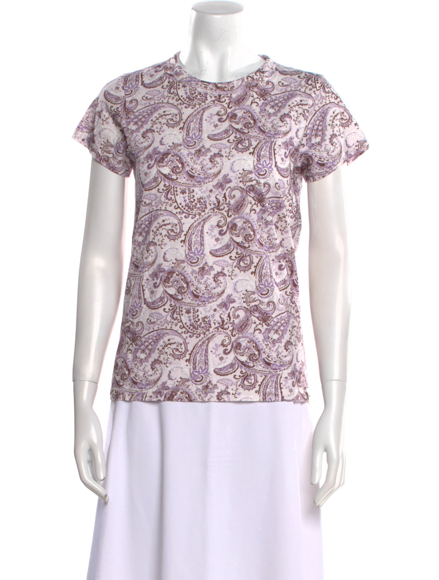 Rag & Bone Paisley Print Crew Neck T-Shirt w/ Tags