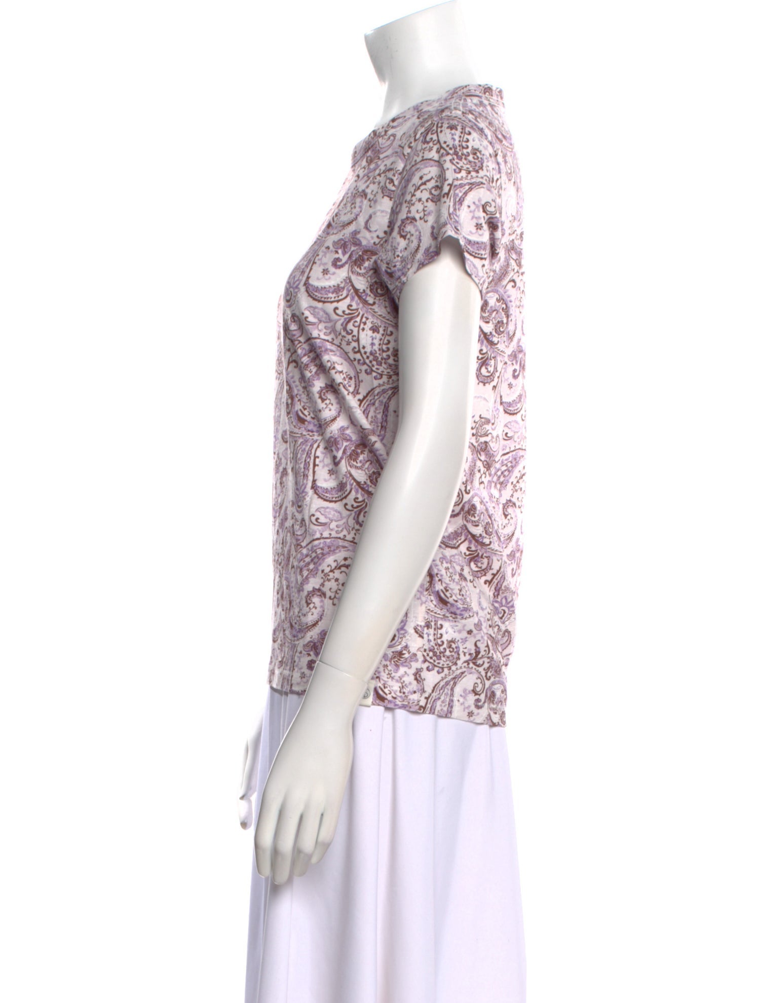 Rag & Bone Paisley Print Crew Neck T-Shirt w/ Tags