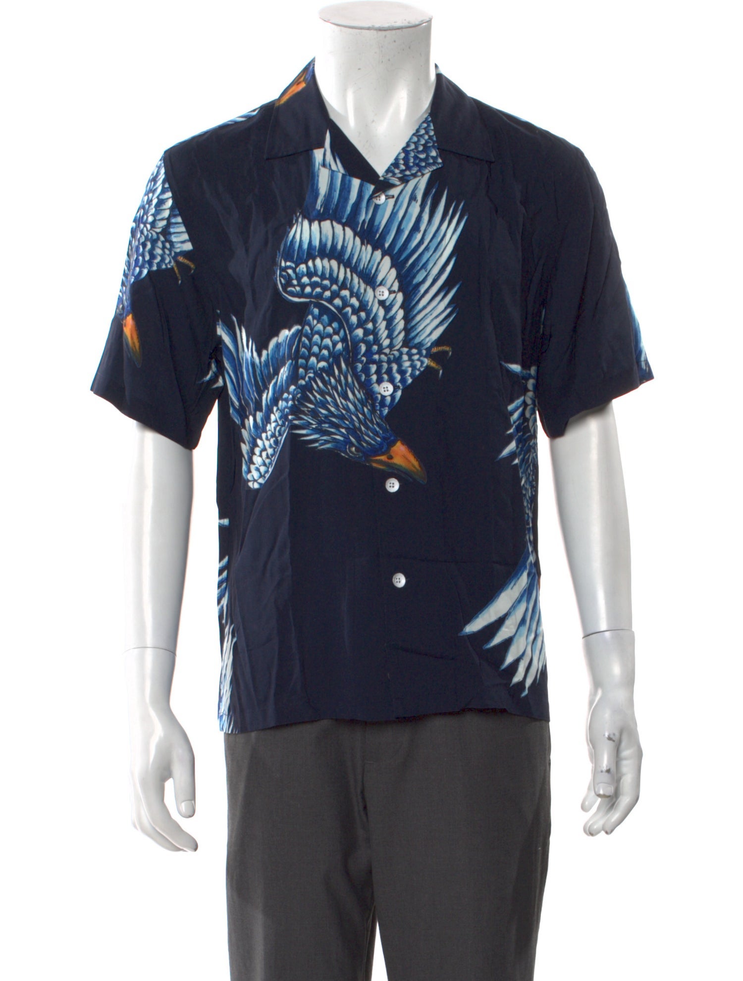 Rag & Bone Printed Short Sleeve Shirt w/ Tags