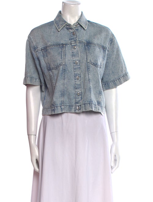 Rag & Bone Short Sleeve Crop Top