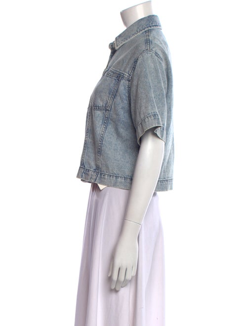 Rag & Bone Short Sleeve Crop Top