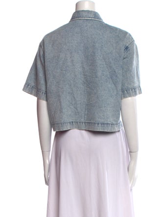 Rag & Bone Short Sleeve Crop Top