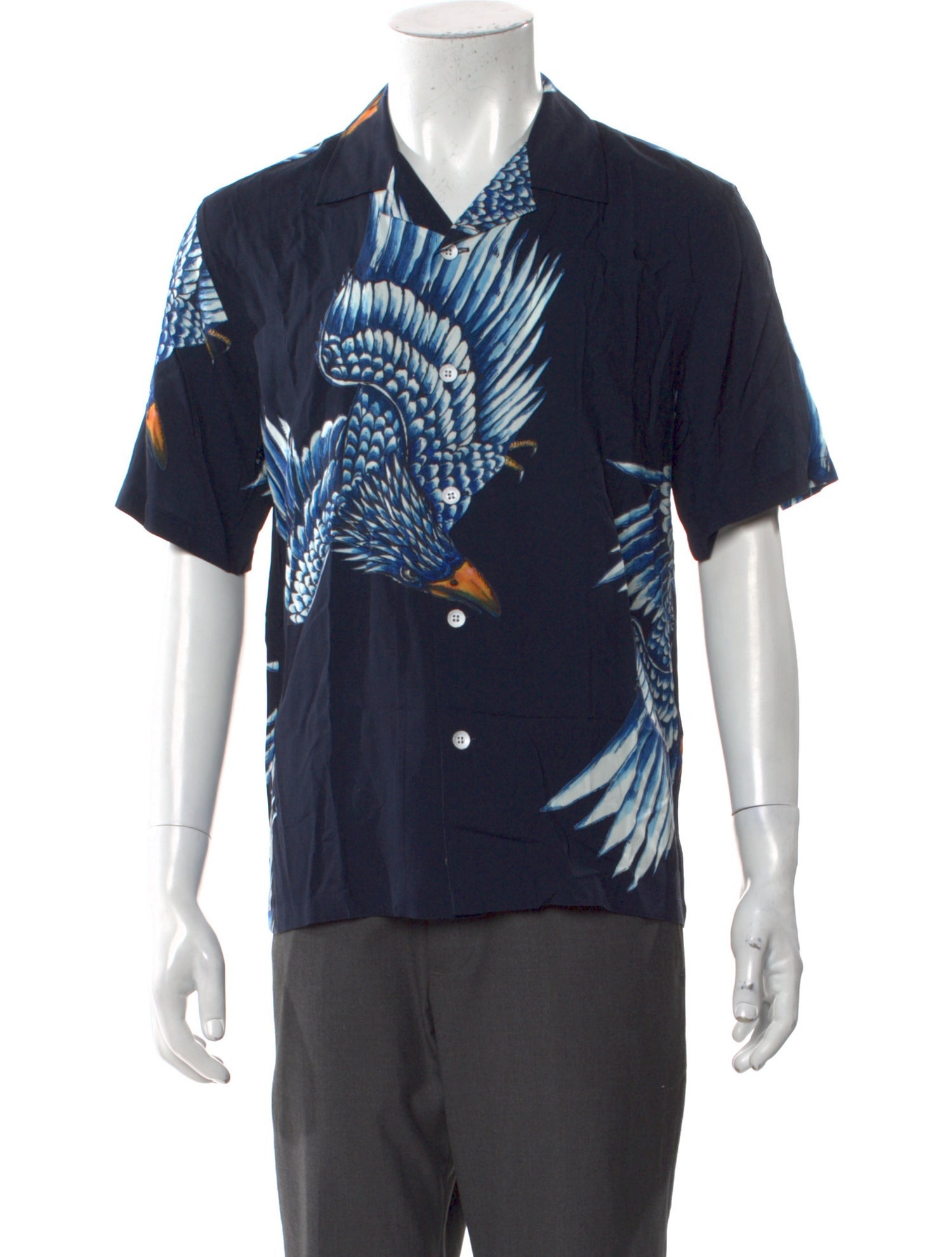 Rag & Bone Printed Short Sleeve Shirt w/ Tags