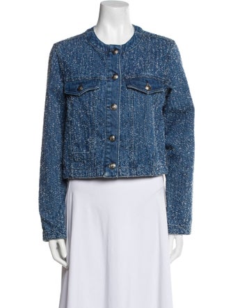Rag & Bone Tweed Pattern Denim Jacket