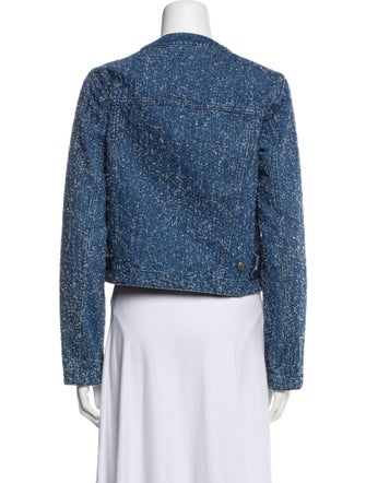 Rag & Bone Tweed Pattern Denim Jacket