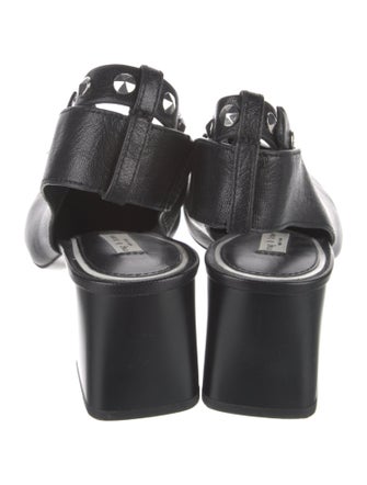 Rag & Bone Leather Studded Accents Slingback Pumps