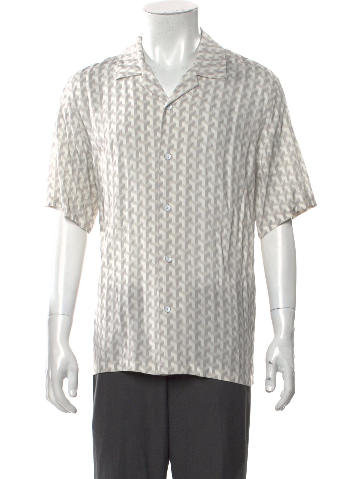 Rag & Bone Printed Short Sleeve Shirt w/ Tags