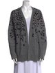 Rag & Bone Animal Print Open Front Sweater
