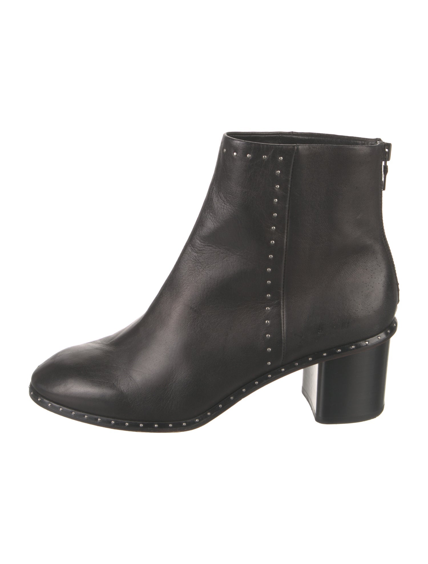 Rag & Bone Leather Studded Accents Boots