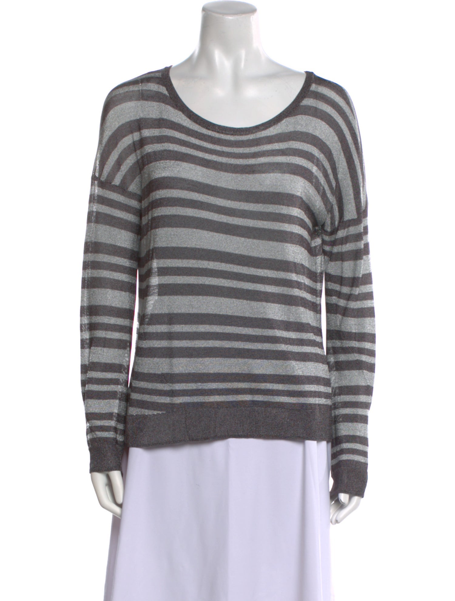 Rag & Bone Striped Scoop Neck Sweater