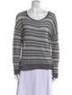 Rag & Bone Striped Scoop Neck Sweater
