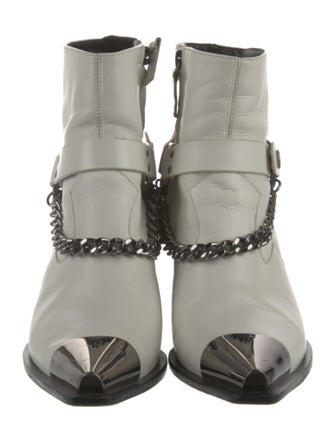 Rag & Bone Leather Chain-Link Accents Western Boots