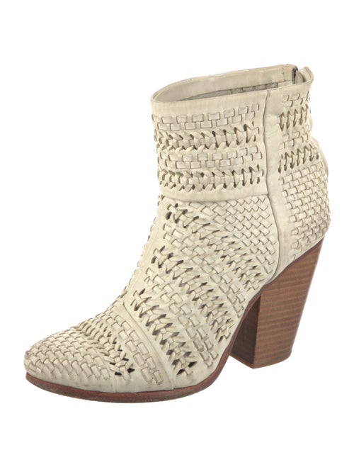 Rag & Bone Leather Colorblock Pattern Boots