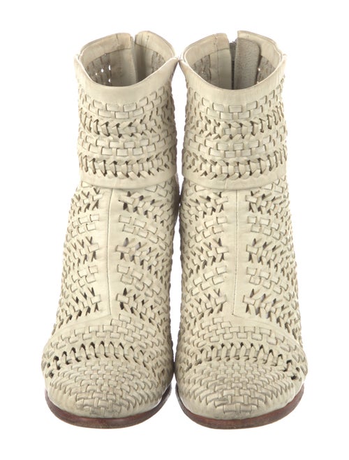 Rag & Bone Leather Colorblock Pattern Boots