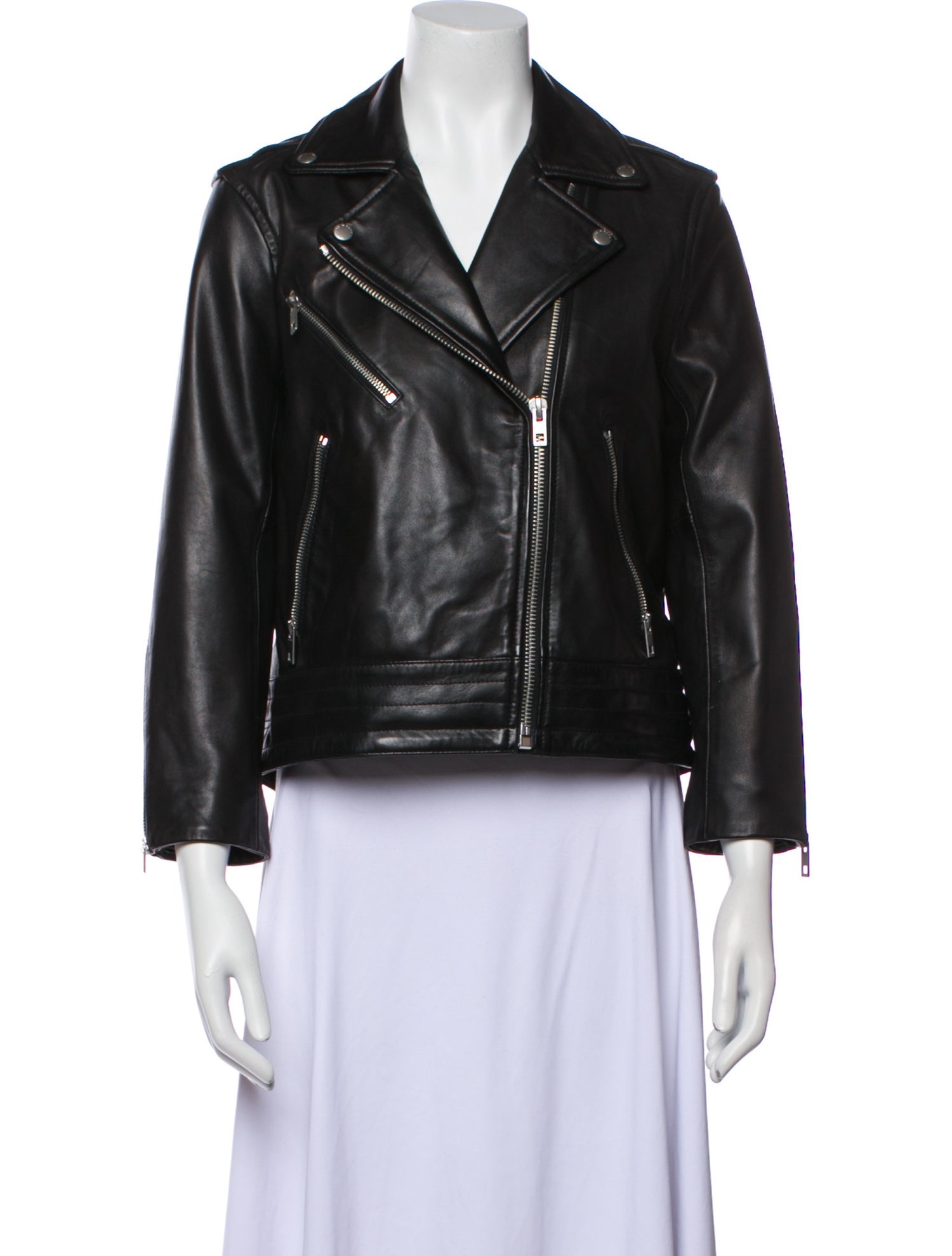 Rag & Bone Lamb Leather Biker Jacket